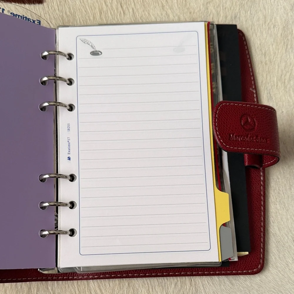 Mercedes-Benz Red Leather Organizer